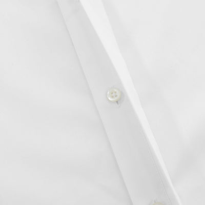 Stenstroms Fitted Body Dinner Shirt in White Fly Placket