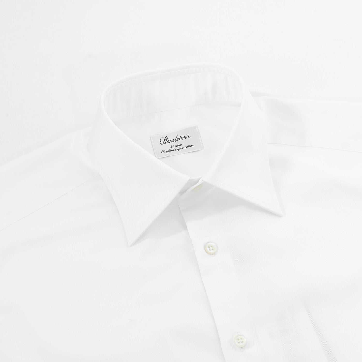 Stenstroms Slimline Shirt in White Collar