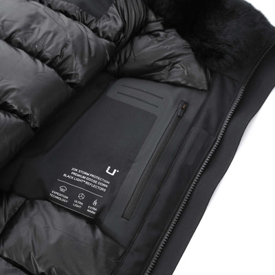 UBR Redox Parka in Black Inside