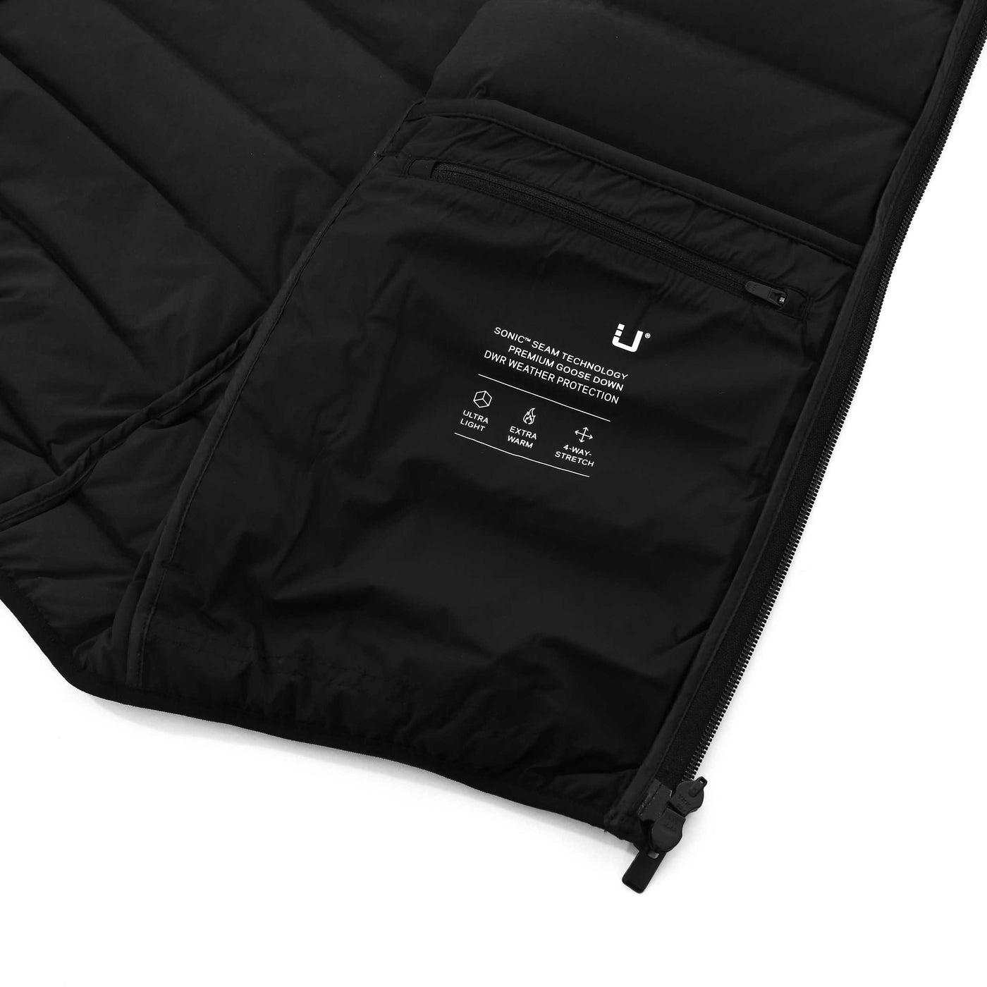 UBR Sonic Vest Gilet in Black Detail