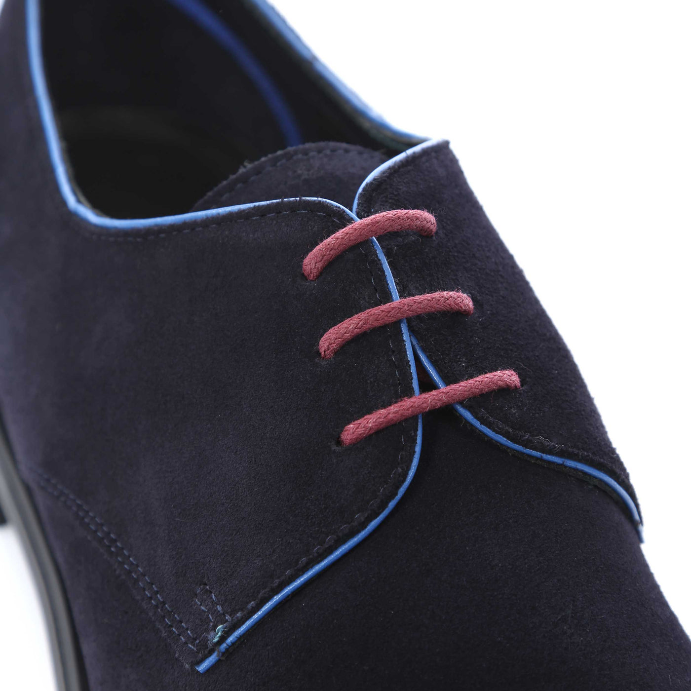 Paul Smith Bayard Suede Shoe in Navy Lace