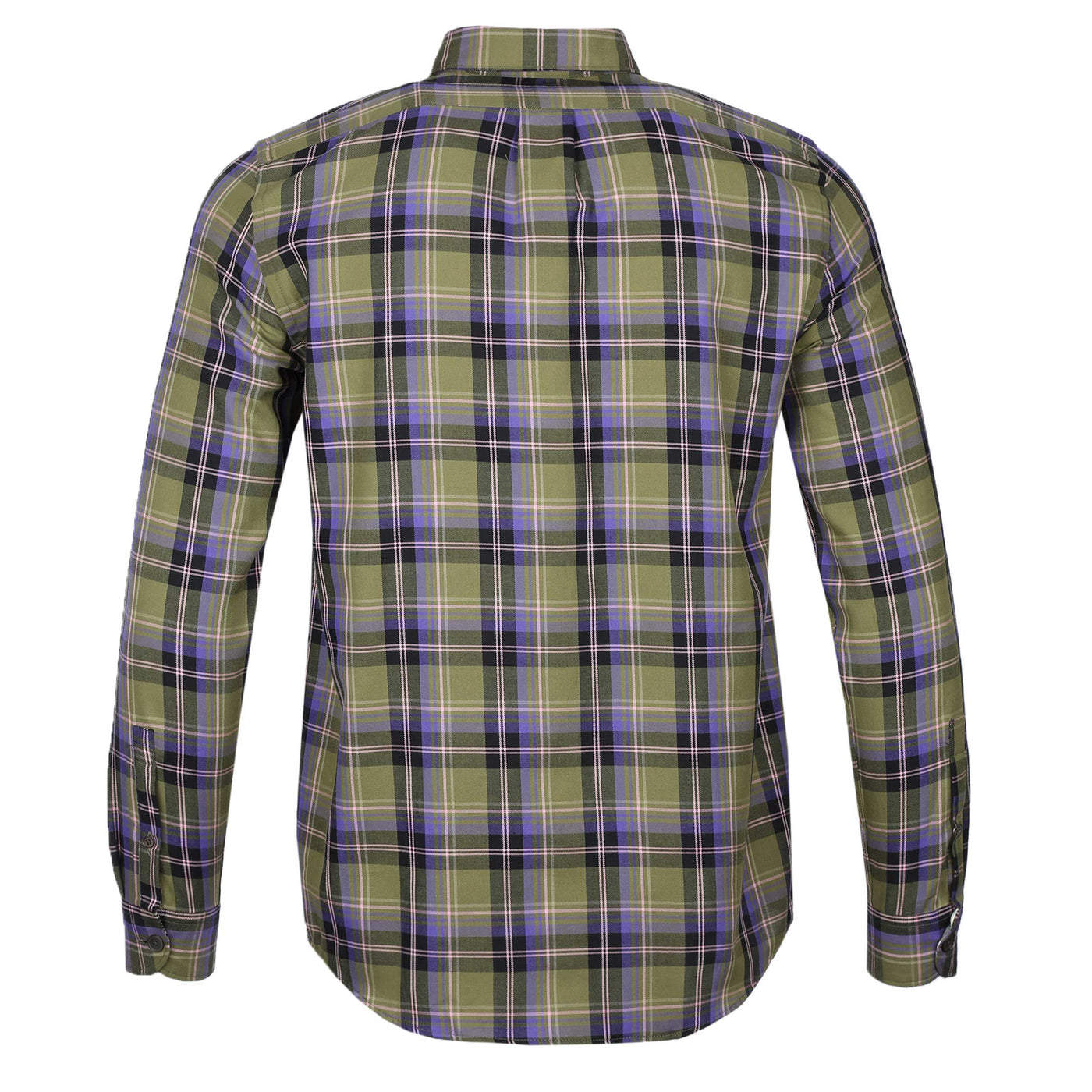 Paul Smith Check Shirt in Khaki Back