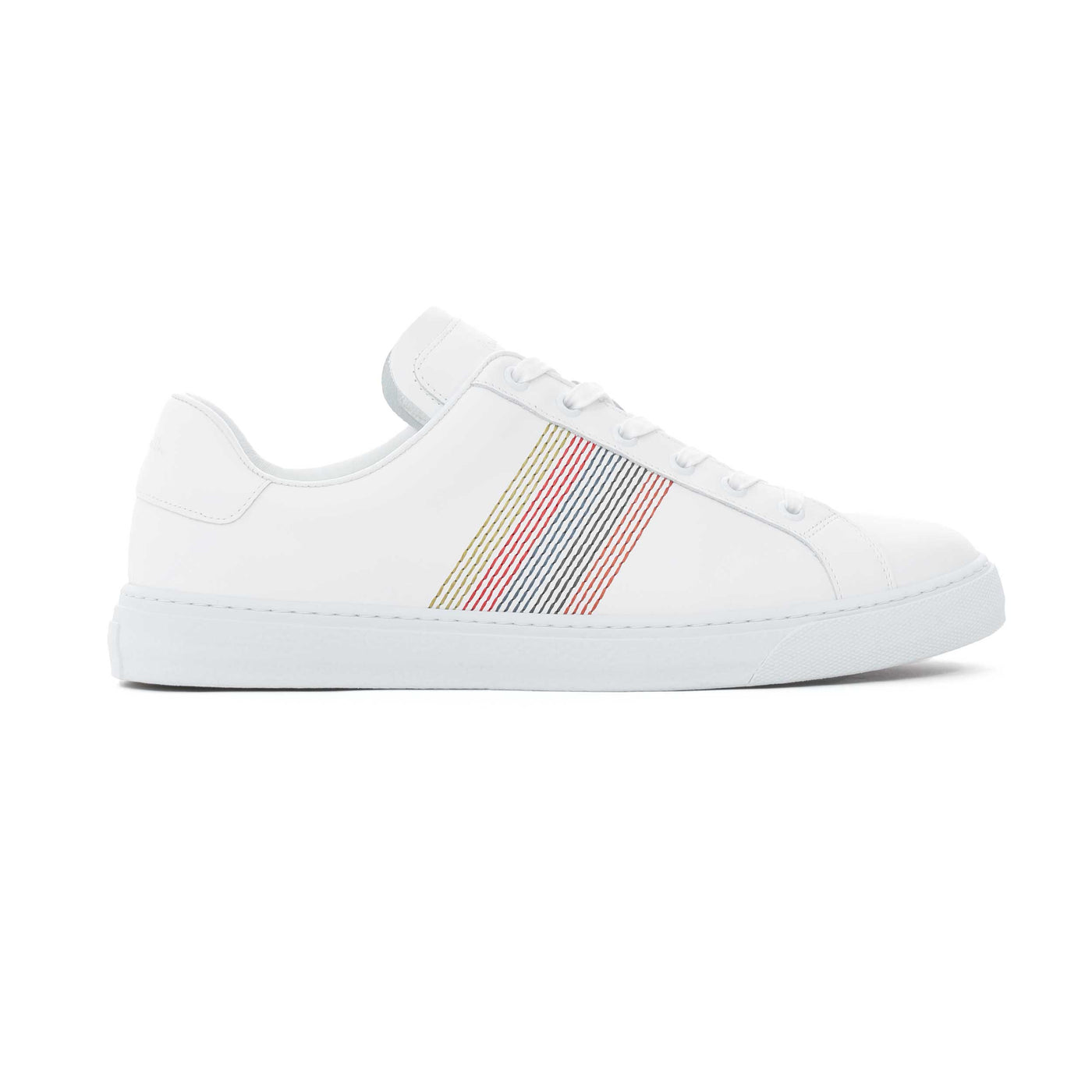 Paul Smith Embroidered Stripes Trainer in White