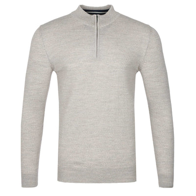 Remus Uomo 1/4 Zip Knitwear in Sand