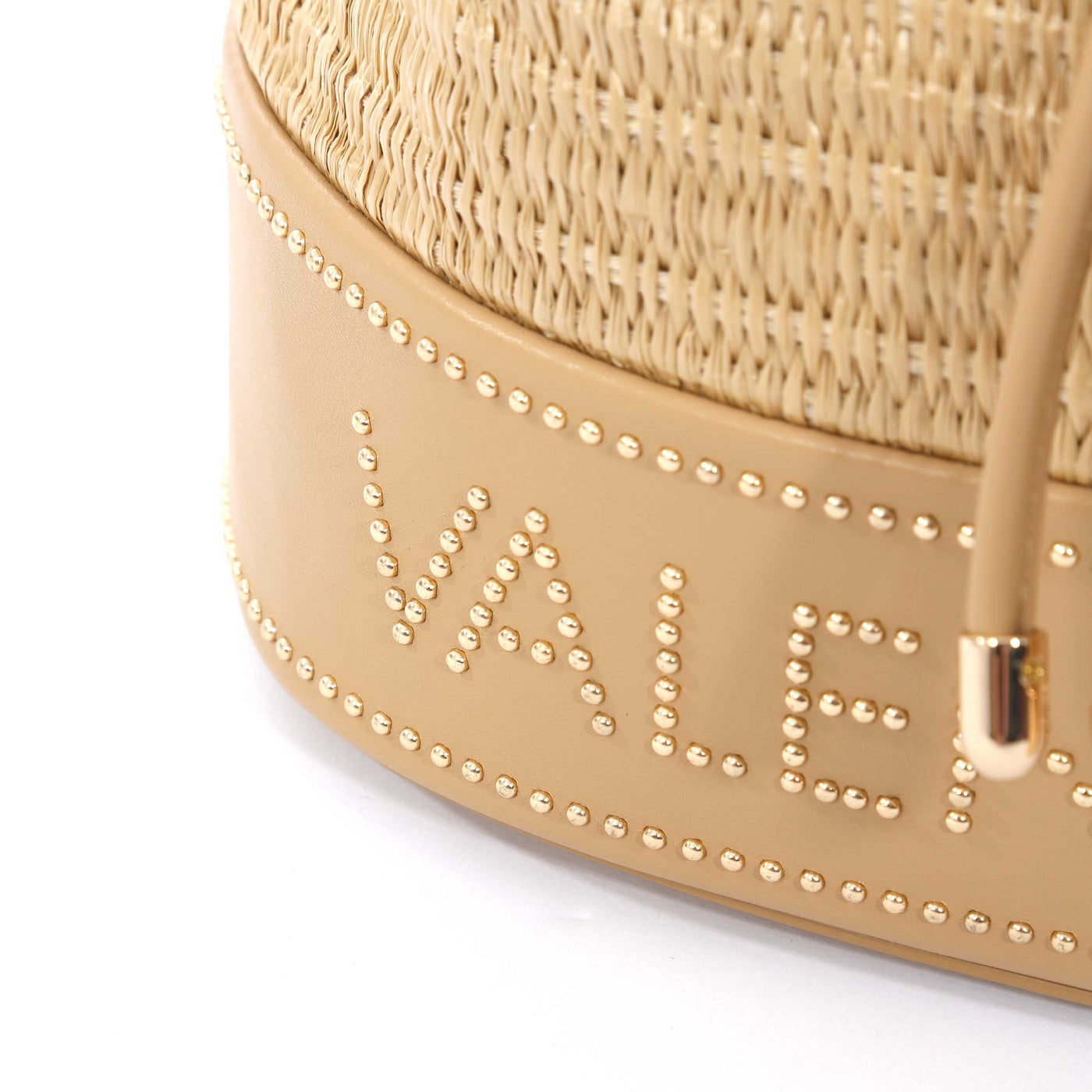 Valentino Bags Float Ladies Bucket Bag in Natural Branding