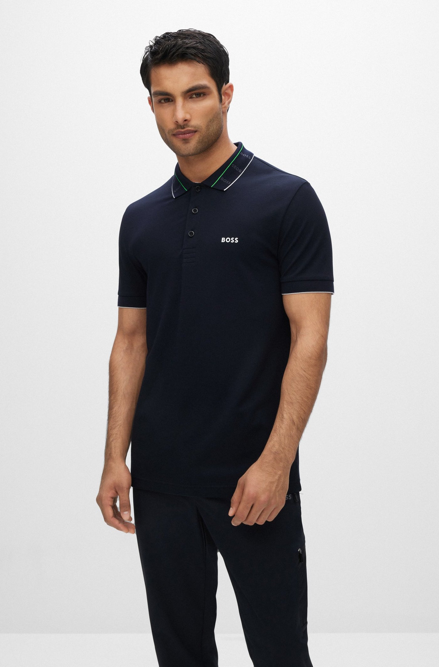 BOSS Paule Polo Shirt in Navy